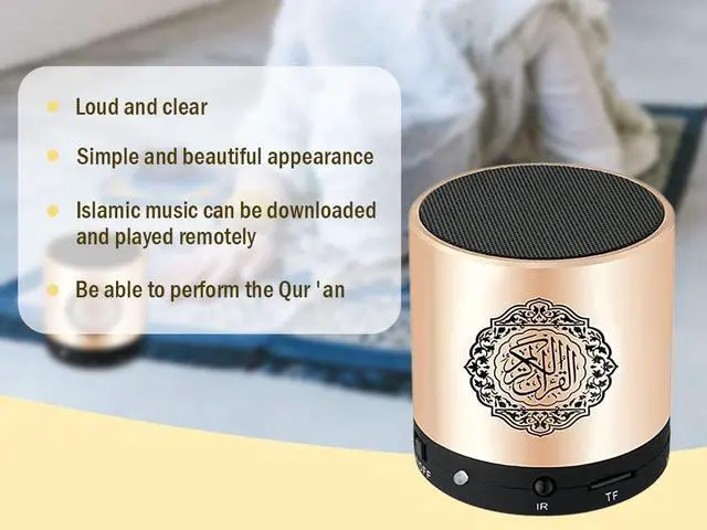 Alt view image 3 of 7 - Portable Digital Quran Speaker with Remote Control over18 Reciters and 15Translations Available Quality Qur'an Speaker Arabic English French, Urdu etc Mp3 FM Radio