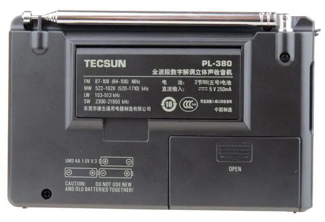 Alt view image 2 of 5 - TECSUN PL-380 DSP FM Stereo. MW. SW. LW. World Band PLL Radio Receiver, LCD Display, ETM Function Added