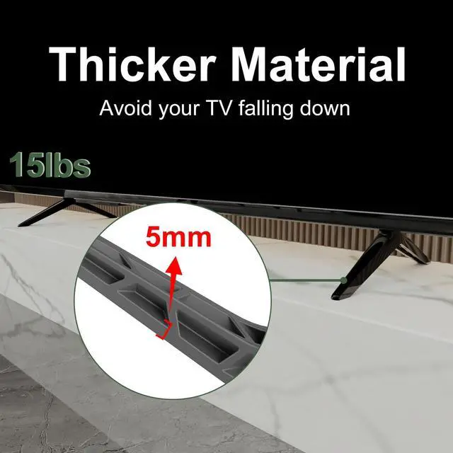 Alt view image 4 of 7 - No-Drill TV Stand Legs Exclusive for Vizio D40F-G9 V405-G9, Only for Vizio TV Replacement Stand We Listed, Not for Other Models, w/All Screws, Instructions & Non-Slip Pads