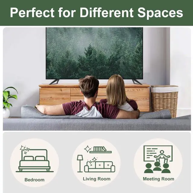 Alt view image 7 of 7 - No-Drill TV Stand Legs Exclusive for Vizio D40F-G9 V405-G9, Only for Vizio TV Replacement Stand We Listed, Not for Other Models, w/All Screws, Instructions & Non-Slip Pads