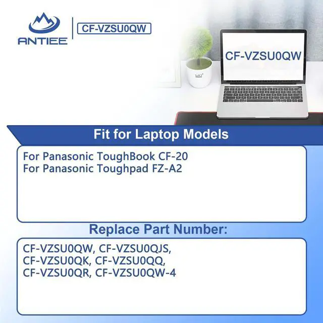 Alt view image 3 of 7 - CF-VZSU0QW Battery for Panasonic ToughBook CF-20/Toughpad FZ-A2 Mk1 Tablet | 30Wh Replacement for CF-20A0205NG CF-20A0205TD FZ-A2A203CA3 CF-VZSU0QJS CF-VZSU0QK CF-VZSU0QR 11.4V 2600mAh