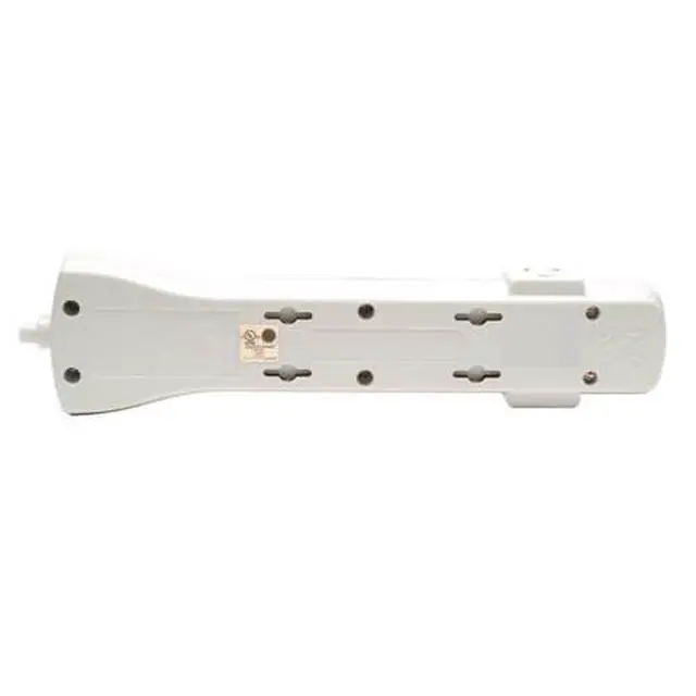 Alt view image 7 of 7 - 7 Outlet Surge Protector Power Strip, 12ft Long Cord, Right-Angle Plug, Fax/Modem Protection, RJ11, $50,000 Insurance (SUPER6TEL12)