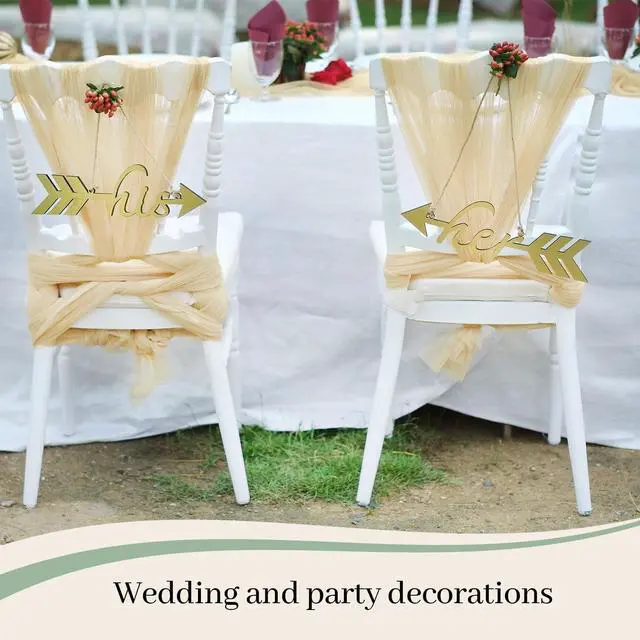 Alt view image 6 of 7 - 3 x 100 ft Wedding Arch Draping Fabric, Extra Long Romantic Boho Gauze Backdrop Curtains for Wedding Backgrounds Arch Ceremony Birthday Party Table Decorations(1181 x 36in,Beige)