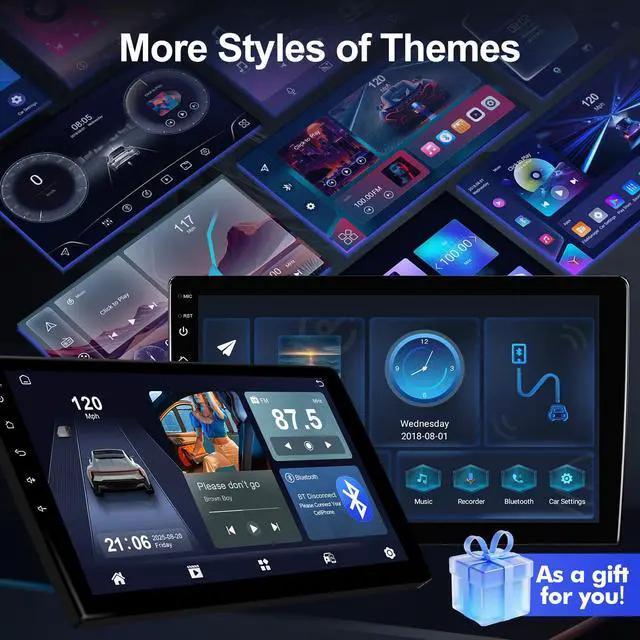 Alt view image 5 of 6 - Android 14 Car Stereo for Honda Accord 2003-2007, 10.1" IPS Touchscreen Radio with 2GB+32GB, Wireless CarPlay & Android Auto, GPS Navigation, WiFi, Bluetooth, Backup Camera, SWC