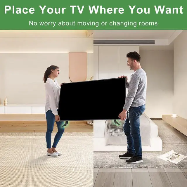 Alt view image 6 of 7 - TV Stand for Vizio TV Legs, Only for Vizio V505-H19 M506X-H9 4K HDR Smart TV Stand Lges with Screws and Instructions, Not for Other TV Models