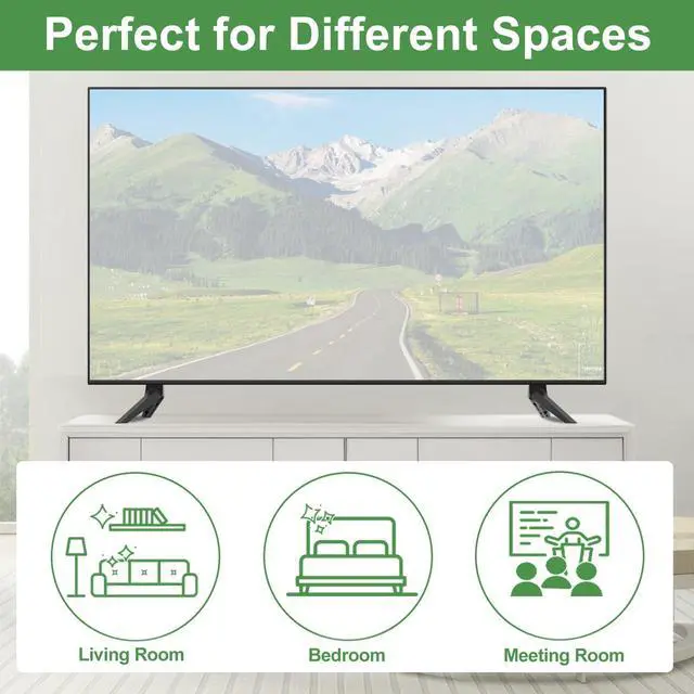Alt view image 7 of 7 - TV Stand for Vizio TV Legs, Only for Vizio V505-H19 M506X-H9 4K HDR Smart TV Stand Lges with Screws and Instructions, Not for Other TV Models