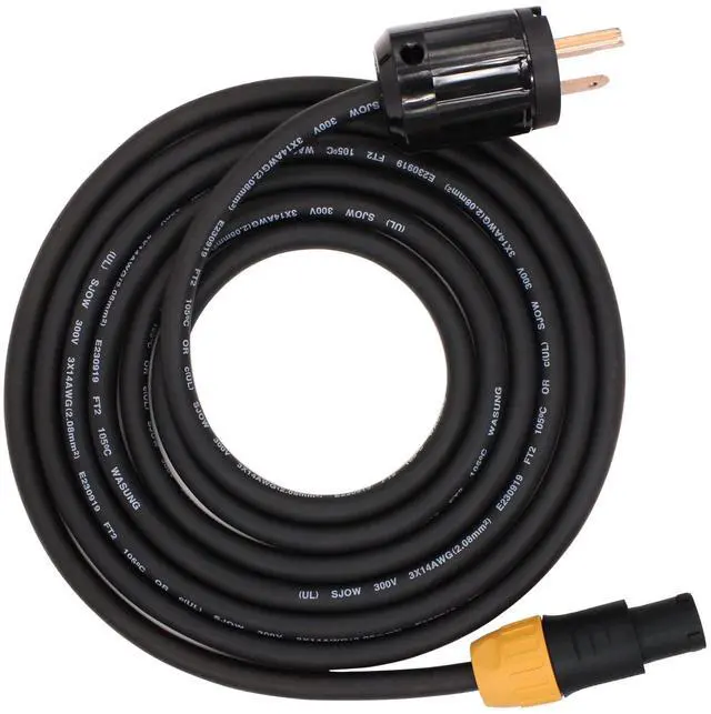 Main image of IP65 Profeesional Hand-Built 14 AWG Male NEMA5-15P to SAC3FX PowerCON True Cable10 Feet