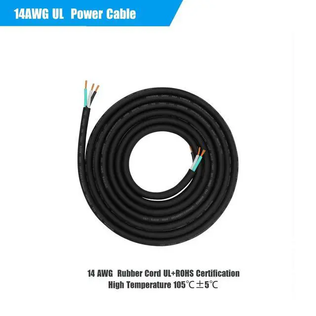 Alt view image 5 of 7 - IP65 Profeesional Hand-Built 14 AWG Male NEMA5-15P to SAC3FX PowerCON True Cable10 Feet