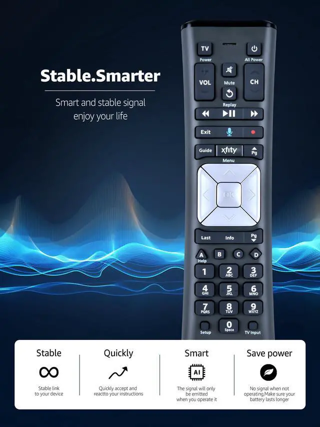 Alt view image 5 of 7 - XR11 Replacement Backlit Premium Voice Remote, for XFinity/Comcast Activated Cable TV Remote Control
