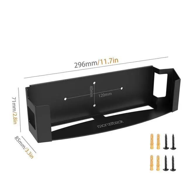 Alt view image 3 of 7 - Wall Mount Bracket for PS3PlayStation 3 Slim, (CECH 2000-2500) | All metal,Easy to install,simple and elegant,Space-Saving