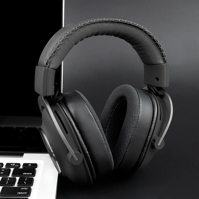 Alt view image 3 of 7 - Mesh Earpads for Logitech G Pro X Headphones - Black for G Pro, G Pro X(1/2/SE) Headphones