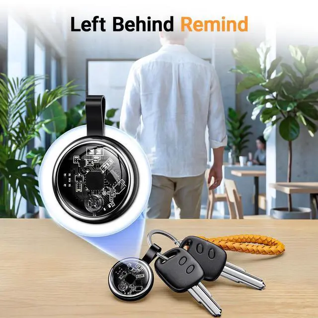 Alt view image 4 of 6 - 2026 New Air Tracker Tags-4 Pack Compatible with Apple Find My (iOS Only), Bluetooth Tracker Smart Tag Waterproof Key Finder Item Locator for Keys, Wallet, Luggage, Pet