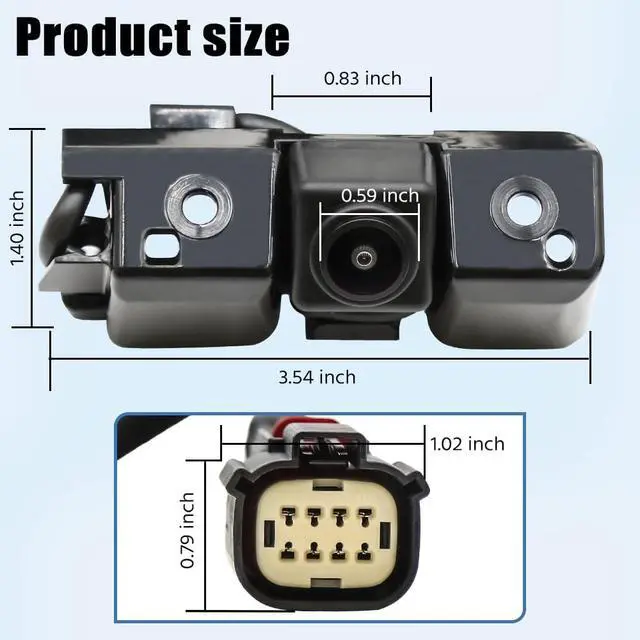 Alt view image 6 of 7 - Rear View Backup Camera Parking Assist Camera | 1080P Camera & IP68 Waterproof Fit for Chevy 2016-2019 Silverado GMC Sierra 1500 2500 3500 Replace OE Number 84062896