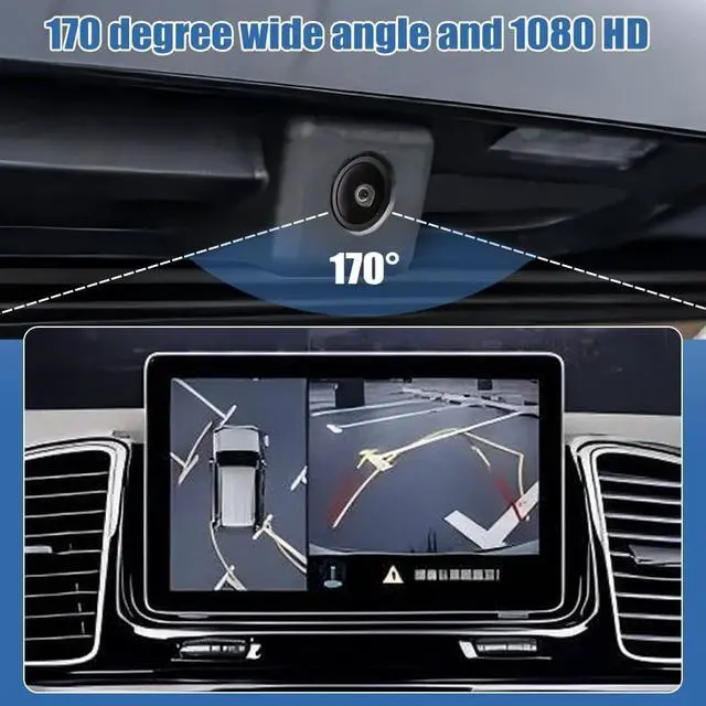 Alt view image 4 of 7 - Rear View Backup Camera Parking Assist Camera | 1080P Camera & IP68 Waterproof Fit for Chevy 2016-2019 Silverado GMC Sierra 1500 2500 3500 Replace OE Number 84062896