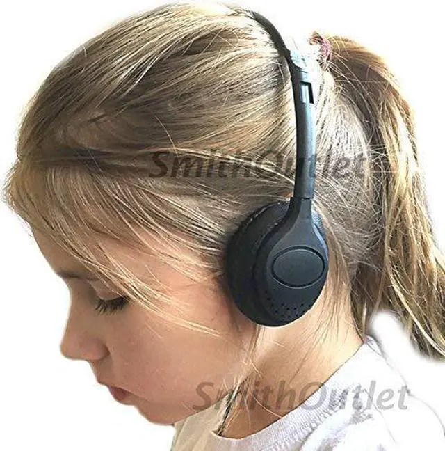 Alt view image 4 of 6 - Classroom Headphones Bulk 50-Pack for School Classroom Students K-12 | On-Ear Wired | Compatible with Chromebook, Computer, Laptop | Black Color
