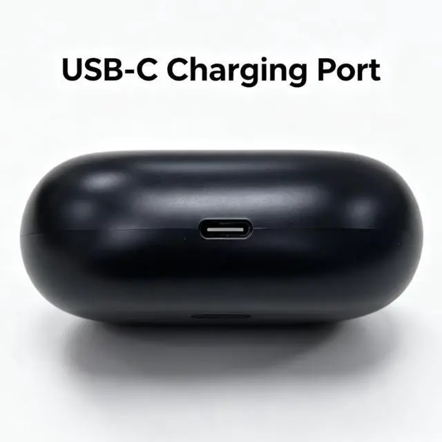 Alt view image 3 of 7 - Replacement Charging Case for Beats Studio Buds/Buds+ | Full charging capacity, secure earbuds fit, syncpairing support, durable outer shell, lightweight portable design