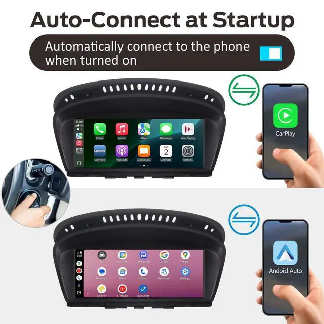 Alt view image 3 of 7 - Fast Boot Linux Car Stereo Compatible with BMW 3/5 Series E60 E61 E63 E64 E90 E91 E92 (2005-2008) CCC iDrive Upgrade | Bluetooth/Wireless CarPlay/Android Auto | Retains OEM Controls