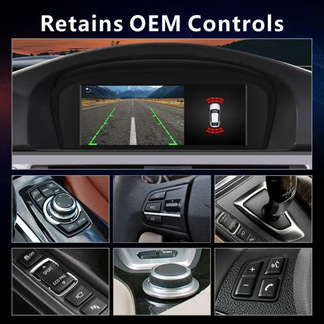 Alt view image 5 of 7 - Fast Boot Linux Car Stereo Compatible with BMW 3/5 Series E60 E61 E63 E64 E90 E91 E92 (2005-2008) CCC iDrive Upgrade | Bluetooth/Wireless CarPlay/Android Auto | Retains OEM Controls