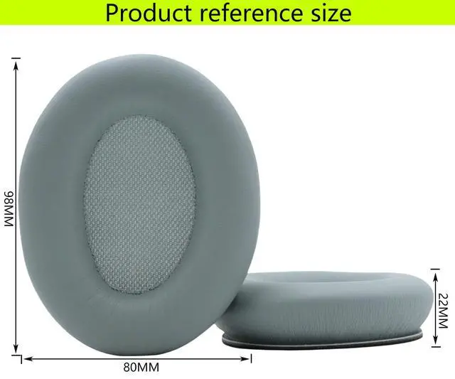 Alt view image 4 of 5 - Replacement Ear Pads Compatible with Srhythm Version NC35 Mint Green | Also suitable for Srhythm version NC25 Headphone Memory foam/protein leather ear pads and earmuffs