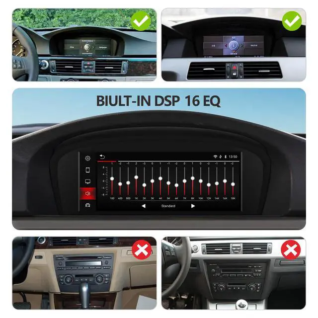 Alt view image 7 of 7 - Fast Boot Linux Car Stereo Compatible with BMW 3/5 Series E60 E61 E63 E64 E90 E91 E92 (2005-2008) CCC iDrive Upgrade | Bluetooth/Wireless CarPlay/Android Auto | Retains OEM Controls