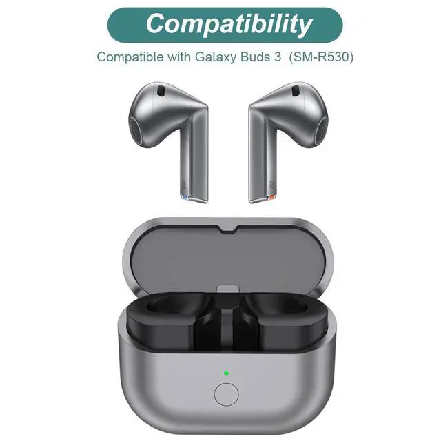 Alt view image 2 of 7 - Charging Case for Galaxy Buds 3 (SM-R530) Earbuds | 400mAh Portable Charger Case Cover Replacement for Samsung Galaxy Buds 3