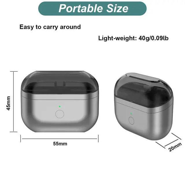 Alt view image 6 of 7 - Charging Case for Galaxy Buds 3 (SM-R530) Earbuds | 400mAh Portable Charger Case Cover Replacement for Samsung Galaxy Buds 3