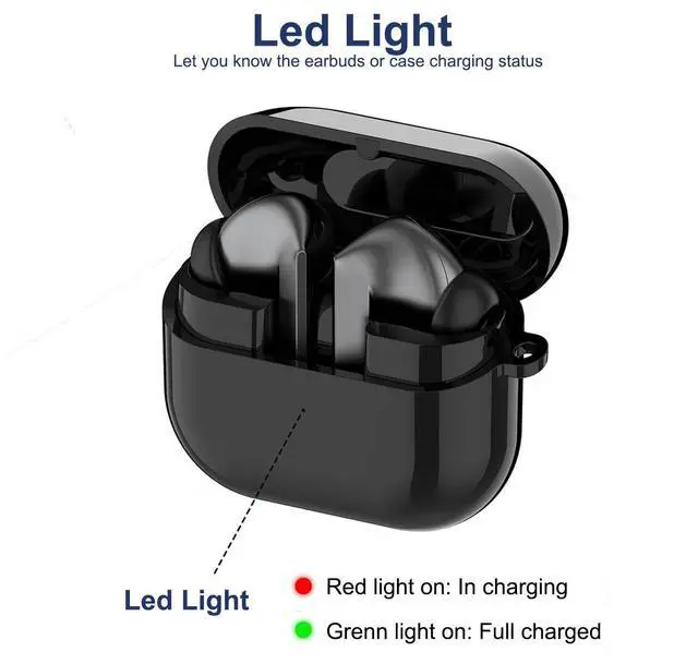 Alt view image 4 of 7 - Charging Case for Samsung Galaxy Buds 3 Pro (SM-R630) AI Earbuds - Replacement Charger Case Cover, 590mAh (White)