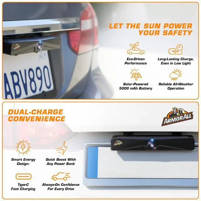 Alt view image 3 of 5 - Solar Wireless Backup Camera:5" HD 1080P Monitor,3 Mins DIY Installation & 5000 mAh Battery Powered Solar Back Up Camera Systems, IP69K Waterproof Reverse Camera for Car, Van, Truck, Trailer