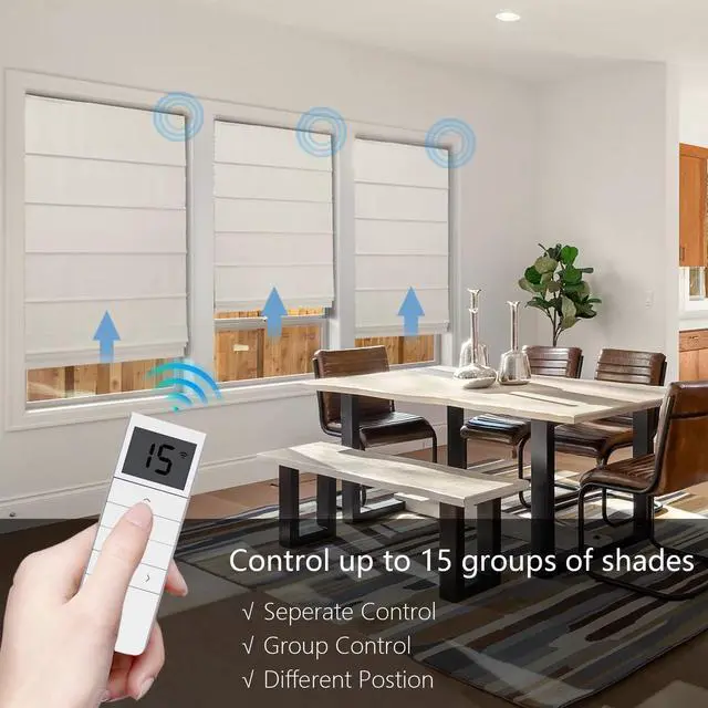 Alt view image 3 of 7 - DC1602 15Channel Replacement Remote Controller, ONLY Replacement for DC1602 DC1650 DC651 DC2700 Motorized Roller Shades, Not Universal (Verify Model Before Purchase)