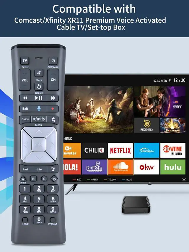 Alt view image 2 of 7 - Replacement XR11 Voice Remote Control for Comcast/Xfinity XR11 Premium Voice Activated Cable TV Backlit New Remote Control