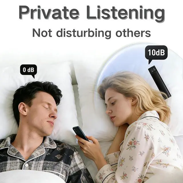 Alt view image 4 of 7 - Pillow Speaker for Sleeping, Bone Conduction Under Pillow Speaker for Side Sleeper, 36 Built-in White Noise, Auto-Off Timer, Portable Sleep Speaker for Home Travel, Wireless Bluetooth Connect (Black)