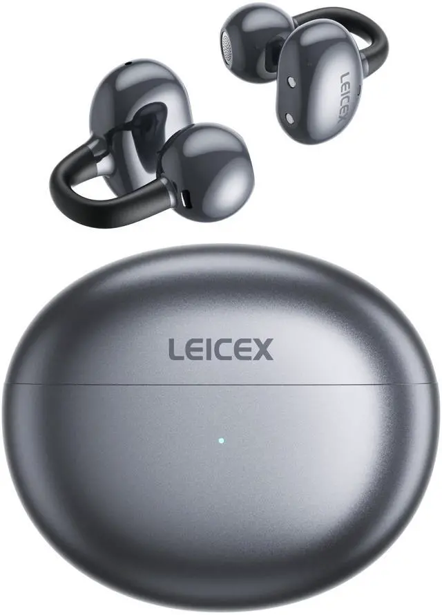 Main image of Open Ear Clip-On Earbuds, Lightweight Portable Wireless Headphones, Comfortable Wear with 40H Long Playtime(Black)