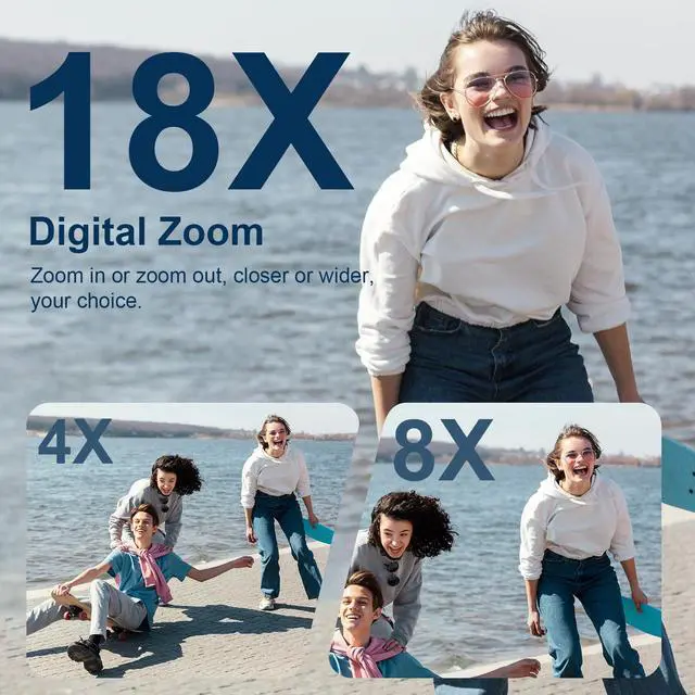 Alt view image 4 of 7 - 4K HD 80MP Camcorder Video Camera 18X Digital Zoom 3.0 IPS Screen Vlogging Camera for YouTube IR Night Vision Video Recorder with 32GB SD Card, 2 Batteries, Remote Control and Microphone