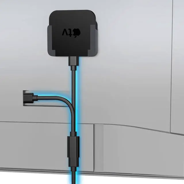Main image of 8in / 3.3ft Y Splitter Power Cord for Apple TV 1st, 2nd, 3rd, 4th, 4K, C8 Splitter Power Cable, Black