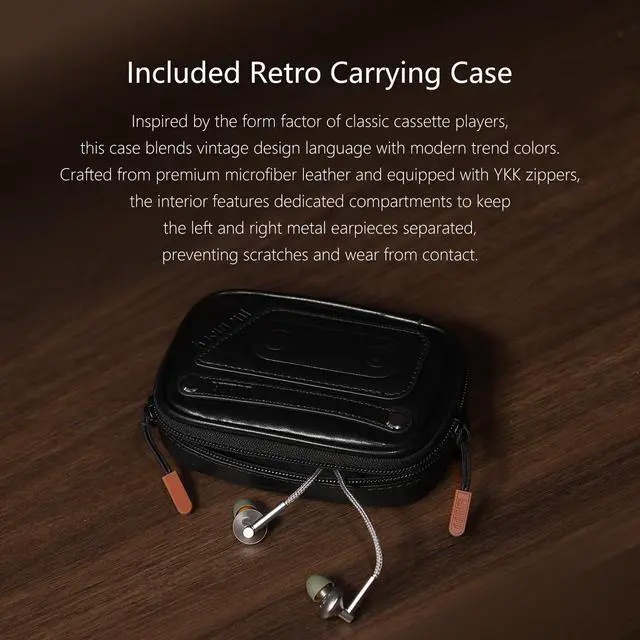 Alt view image 7 of 7 - HiFi E13P-AL in-Ear Earphones Aluminum Alloy Planar IEM Memory 4.4mm Super Linear Planar Driver HiFi Earphones Suitable for 4.4mm Stock and Other Devices