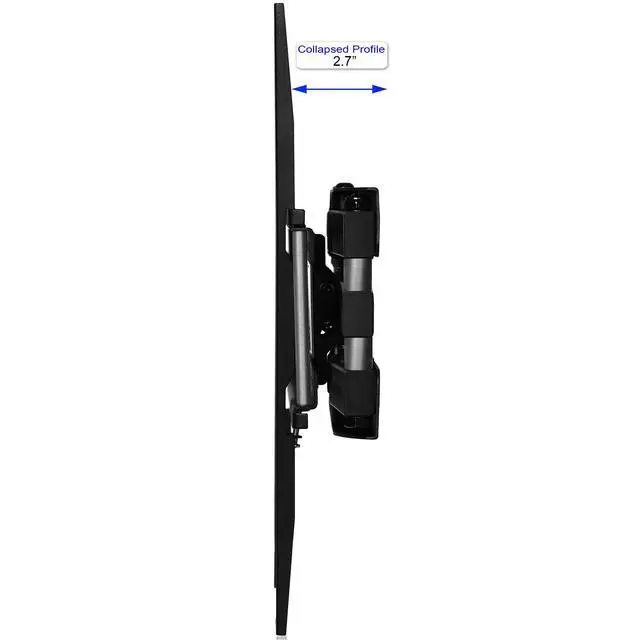 Alt view image 5 of 7 - Articulating Dual Arms TV Wall Mount for 32-65 Inch TVs, 115lbs VESA 400x400mm, 16" Studs, New TVs up to 83", Low Profile & Extends 14", Full Motion Tilt Swivel Bracket & 10 ft HDMI Cable