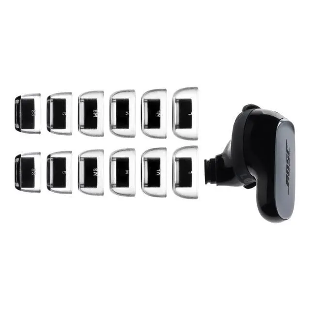 Alt view image 4 of 7 - Crystal Ear Tips for Bose QuietComfort Ultra 2 - Replacement Tips | Compatible with Bose QuietComfort Ultra 2, 1, Bose QC Earbuds II, Grippy Surface for Active Lifestyle, Original Sound