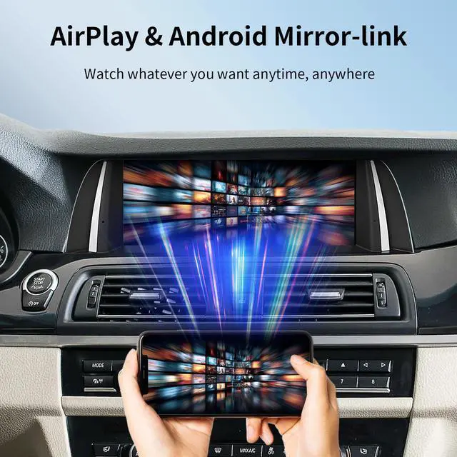 Alt view image 6 of 7 - 10.25 Inch Wireless CarPlay/Android Auto Touchscreen for BMW 5 Series F10/F11 2010-2011 Year with CIC System, Car Radio Receiver, Multimedia, Bluetooth, Car Stereo