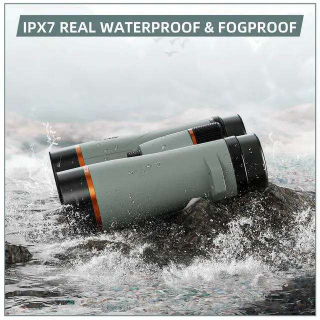 Alt view image 4 of 6 - 10x42 Professional ED Binoculars for Adults High Powered with Binocular Harness Strap, Phone Adapter and Tripod, Large View Waterproof Binoculars for Hunting Bird Watching Cruise Ship Travel Hiking