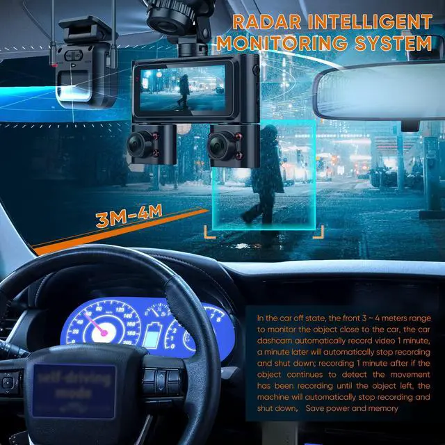 Alt view image 4 of 7 - Type-C Hardwire Kit, 180° Radar Detection, Low Voltage Protection | Suitable for Dash Cam V7/V7PLUS/V8PLUS/V8MAX/V8Ultra/V9, 12V-24V to 5V/2.5A, 24H Radar Detection Parking Monitoring