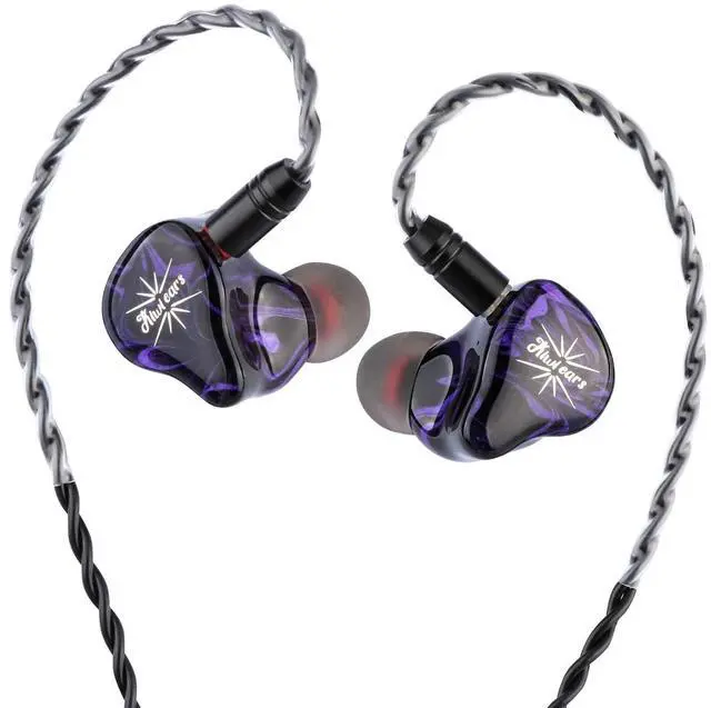 Main image of Kiwi Ears Quartet in Ear Monitor, 2DD+2BA Hybrid IEM Earphone, HiFi Wired Earbuds, Studio Monitor in Ears with Hand-Crafted Resin Shell, Detachable IEM Cable for Audiophile Musician Gamer
