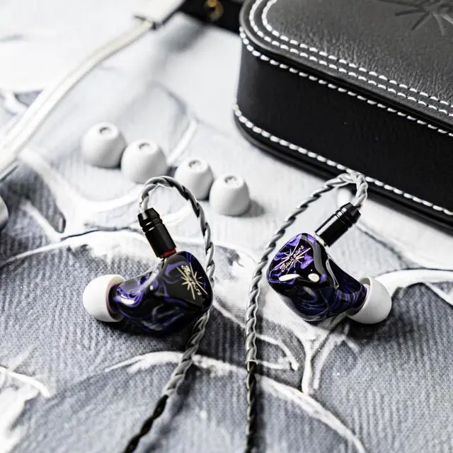 Alt view image 7 of 7 - Kiwi Ears Quartet in Ear Monitor, 2DD+2BA Hybrid IEM Earphone, HiFi Wired Earbuds, Studio Monitor in Ears with Hand-Crafted Resin Shell, Detachable IEM Cable for Audiophile Musician Gamer