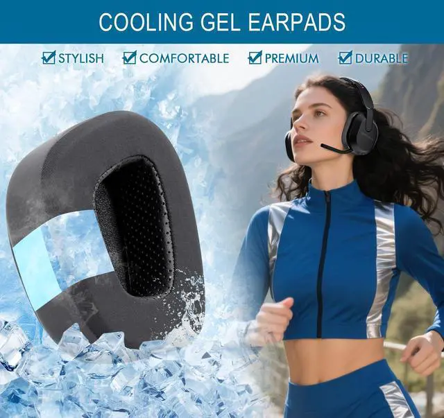 Alt view image 4 of 7 - Cooling Ear Pads for Turtle Beach Stealth 600 Gen2/ 600 Gen3/ 500 XB -Black | Replacement Earpads with Noise Isolation Foam