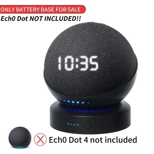 Alt view image 5 of 5 - Battery Base for Echo Dot 5th Gen Portable Echo Dot 4th and Homepod Mini Battery Base Pack, Not Including the Speaker