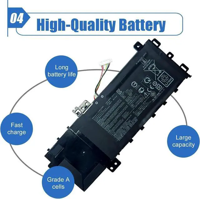 Alt view image 5 of 6 - C21N1818-1 Laptop Battery for ASUS VivoBook 15 F512FA F512DA X512JA F512FB F512FJ F512FL F512UA X512FJ X512FL X512JF X512JP X512DK R564JA S512DK S512FA Series 0B200-03190800 2ICP7/54/83