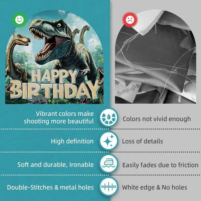 Alt view image 3 of 6 - Dinosaur Birthday Party Decorations with Backdrop | High-Density Balloons Set for Jurassic World Theme Party Supplies and Dino Park Celebration Events