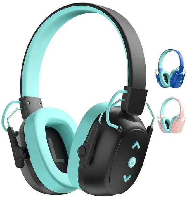 Main image of Kids Bluetooth 6.0 Safety Earmuff for Kids, 29dB SNR Noise Cancelling Headphones with 94dB Lock Noise Reduction, 80H Playtime, Hearing Protection for Autism, Travel, Monster Jam, Black