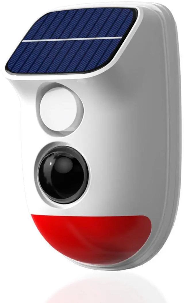 Main image of Solar Motion Sensor Alarm - 120dB IP65 Waterproof Security Siren with Strobe Light, 3 Modes for Yard/Farm/Home,16-26ft Pet-Friendly Detection (Buzzer Alarm)