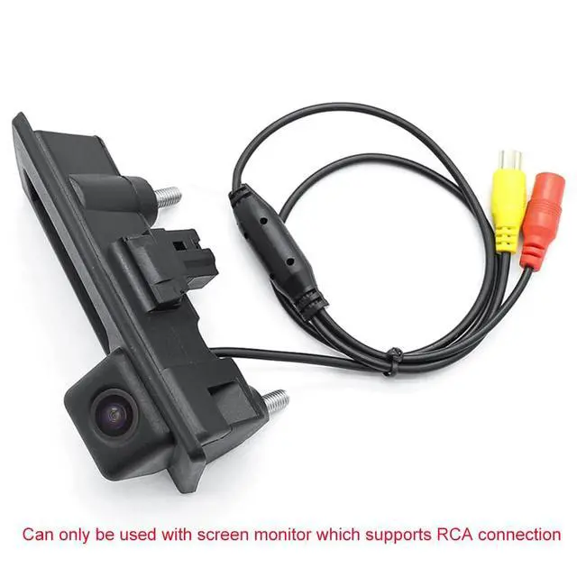 Alt view image 3 of 7 - Vehicle Backup Camera with Dynamic Intelligent Trajectory Moving Guide Line for Audi A4L A5 A3 Q3 Q5 RS6 for VW Passat Tiguan Jetta Sharan Touareg Lavida Skoda, Car Rear View Trunk Handle Camera
