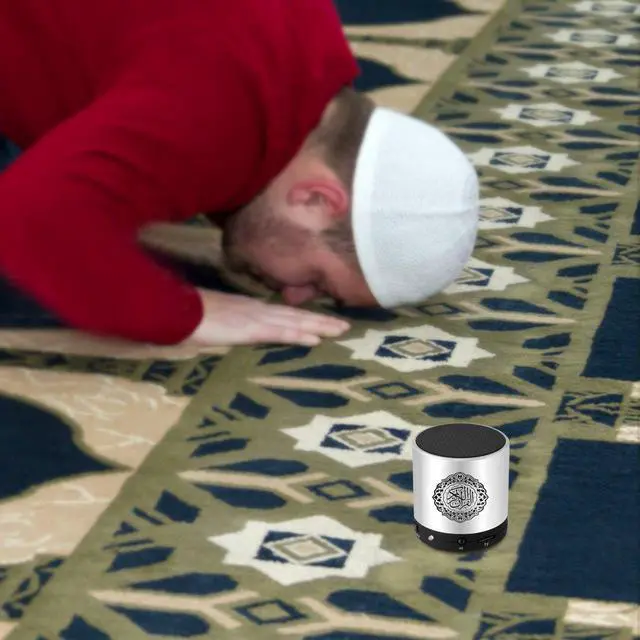 Alt view image 7 of 7 - Digital Quran Speaker FM Radio Silver Color with Remote Control Over 18Reciters and15 Translations Available Quality Qur'an Player Arabic English French, Urdu etc Mp3